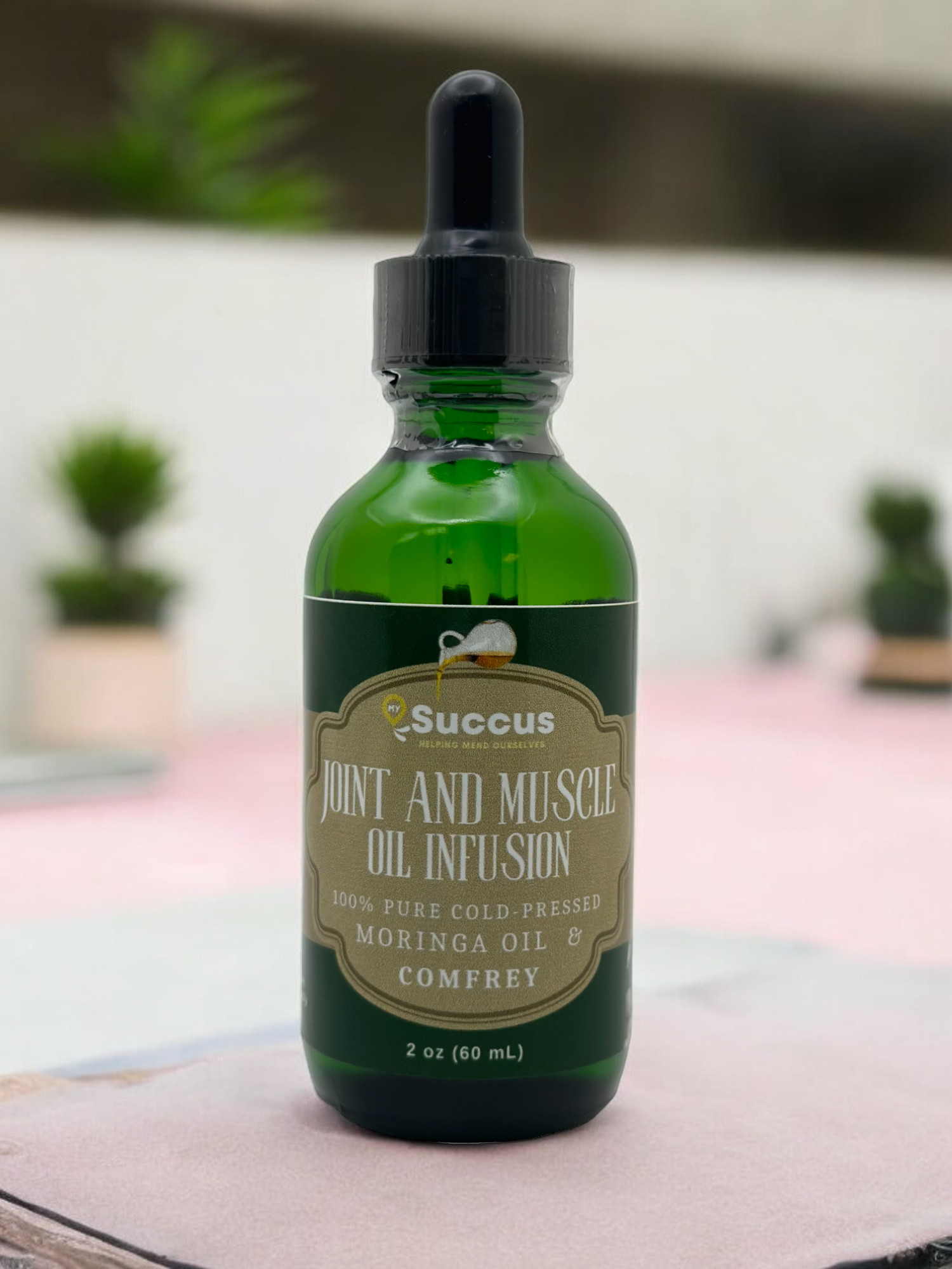 Cold Pressed Moringa Oil Infused with Comfrey - Pain Oil image 0