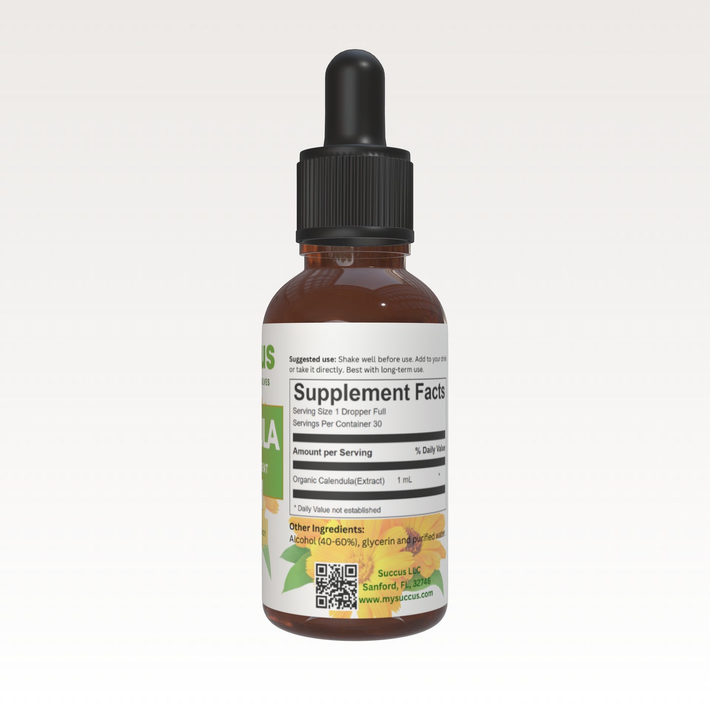 Calendula Tincture - High-Quality Herbal Extract for Wellness & Balance image 3
