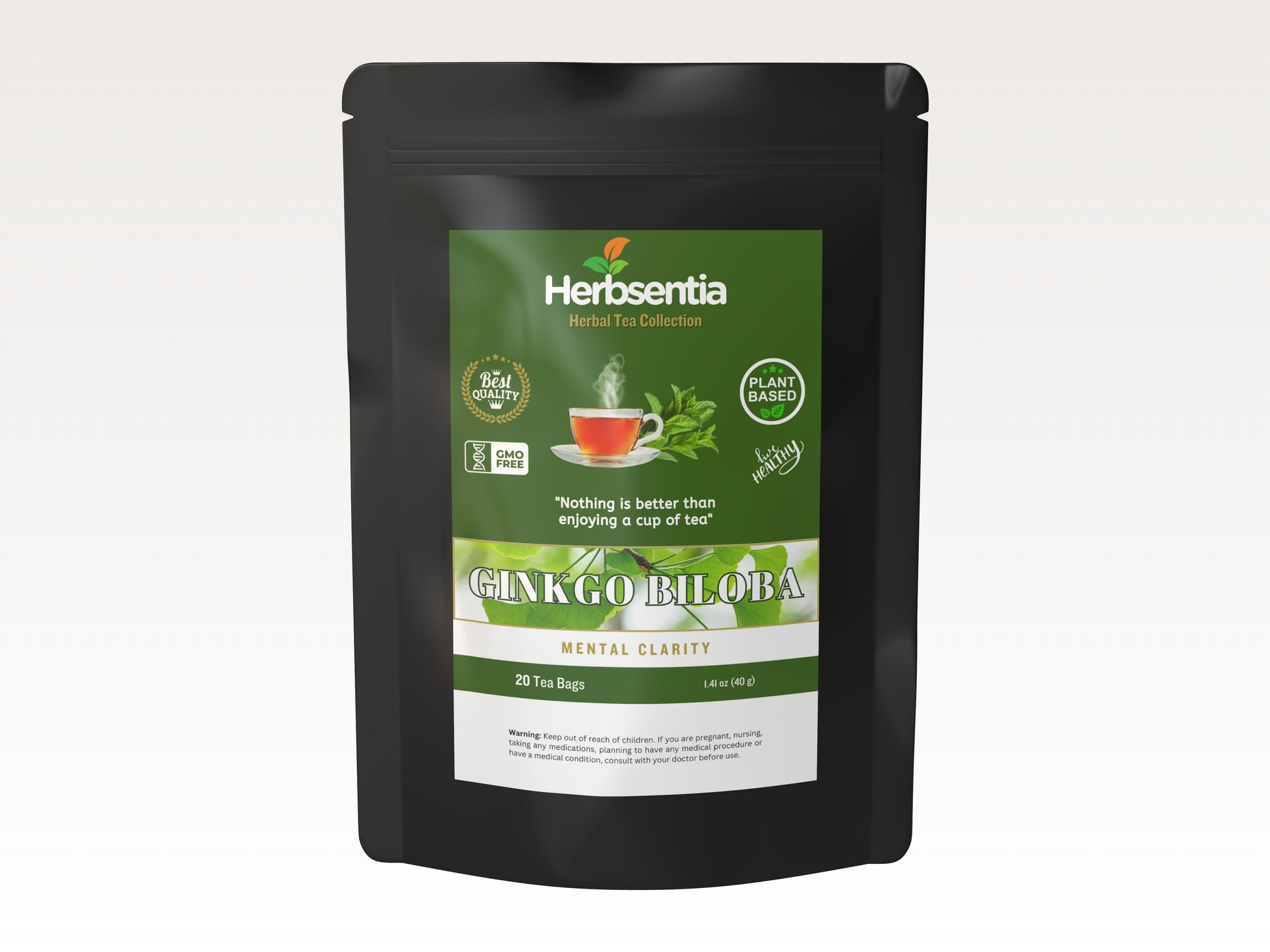 Gingko Biloba Tea - Supports Mental Clarity & Circulation image 2