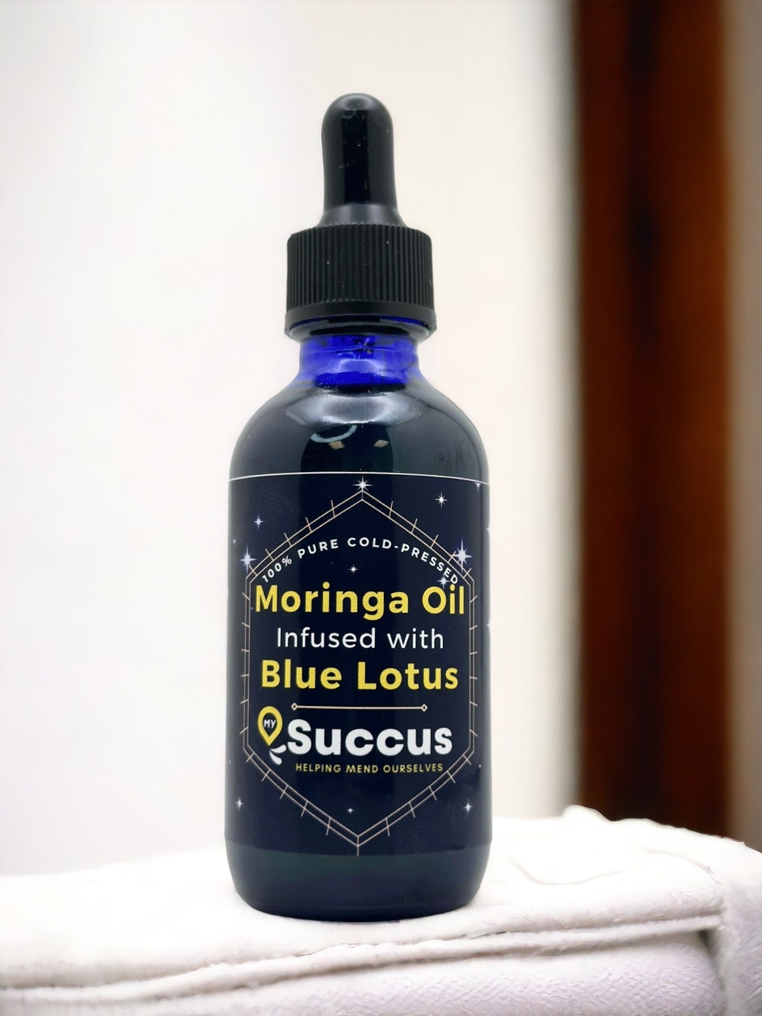 Cold Pressed Moringa Oil Infused With Blue Lotus image 2