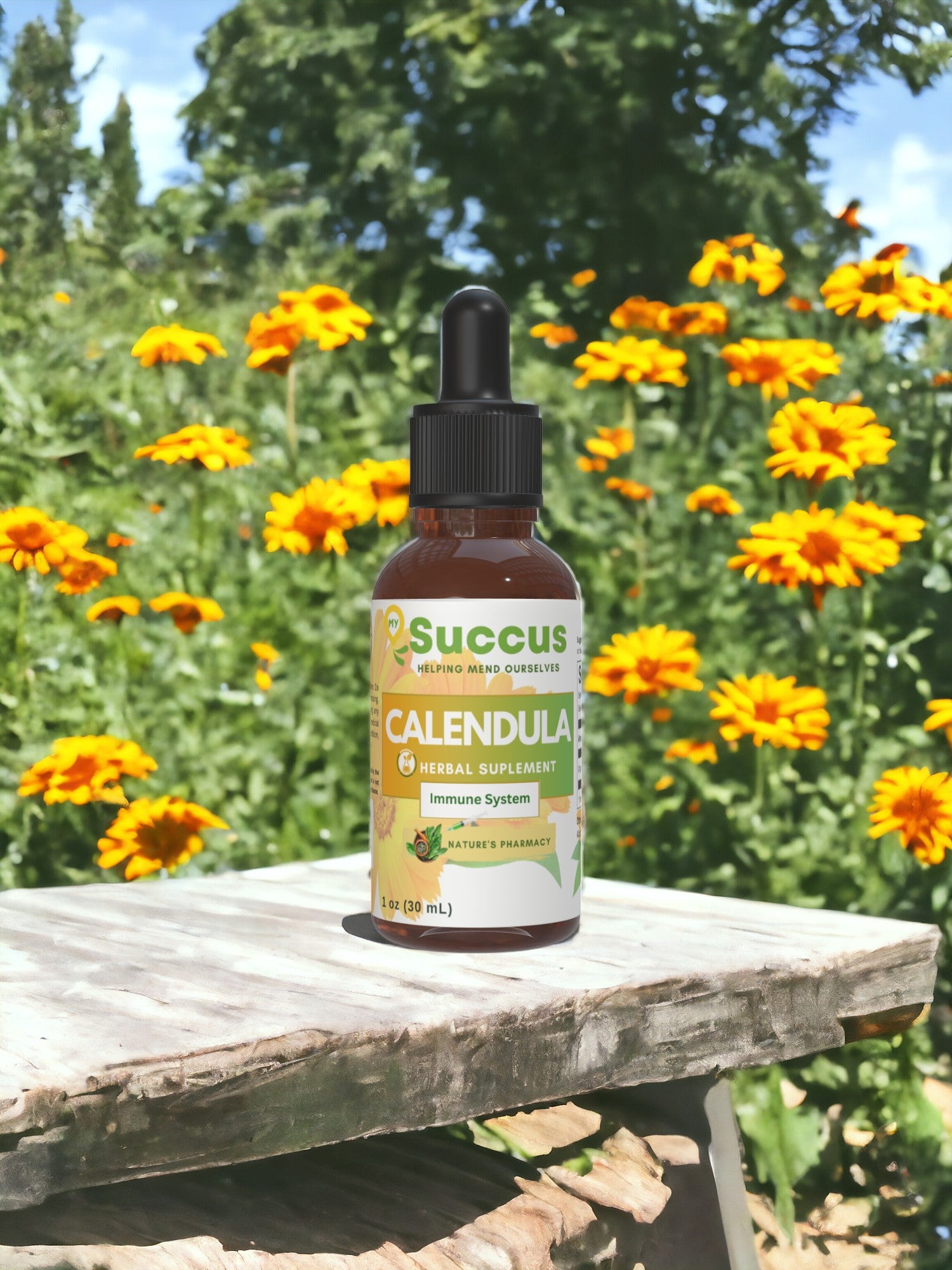 Calendula Tincture - High-Quality Herbal Extract for Wellness & Balance image 1