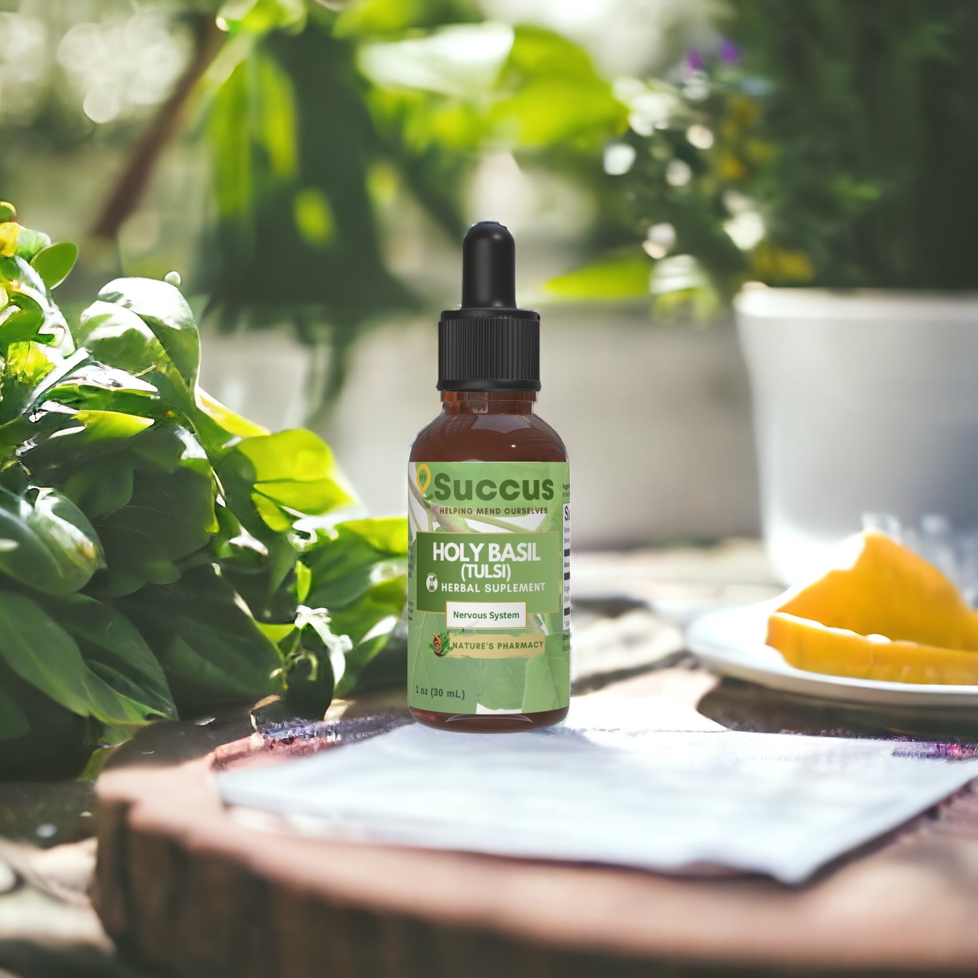 Holy Basil (Tulsi) Tincture - Herbal Support for Calm & Balance image 1