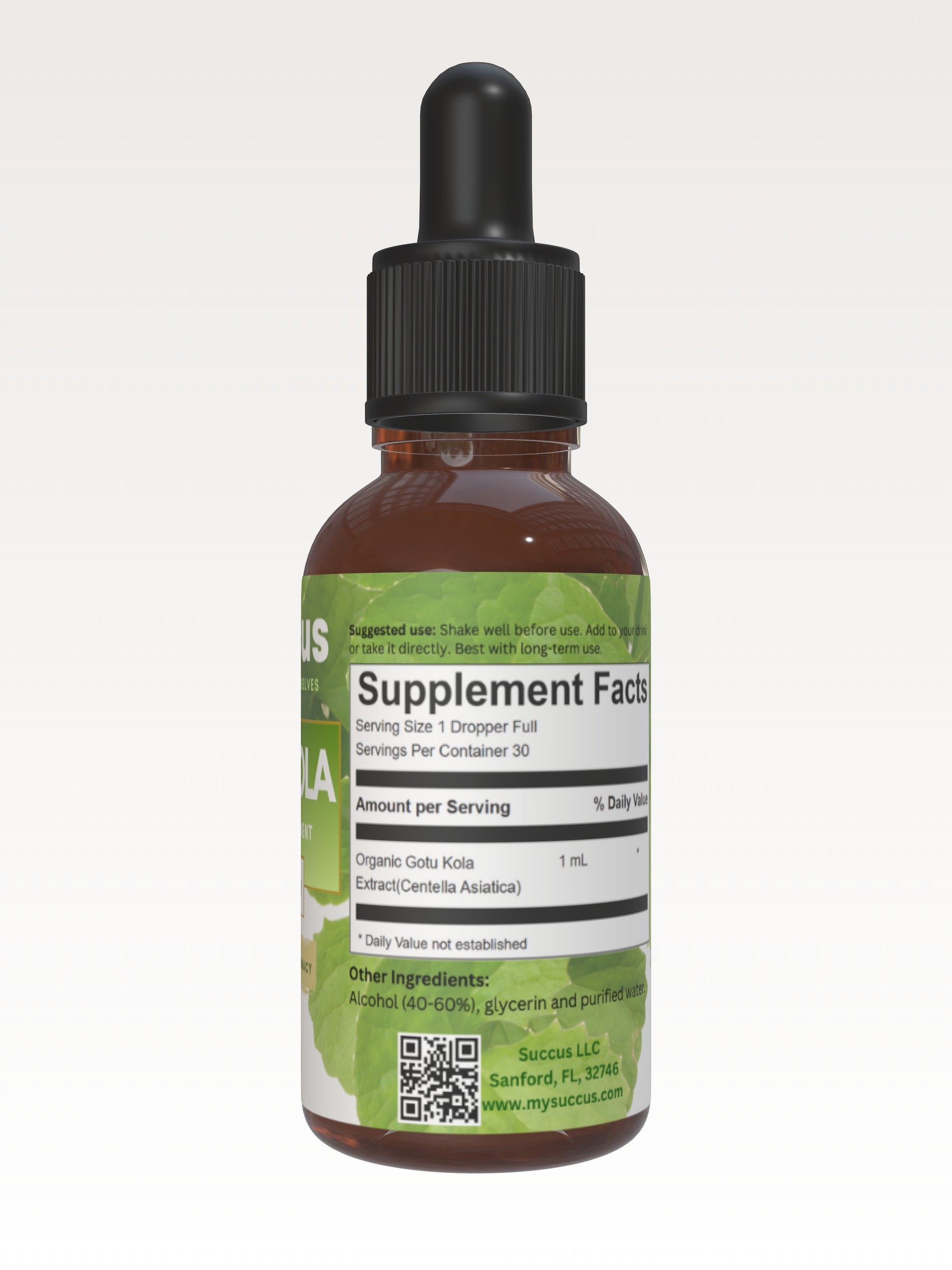 Gotu Kola Tincture - Supports Mental Clarity & Skin Health image 3