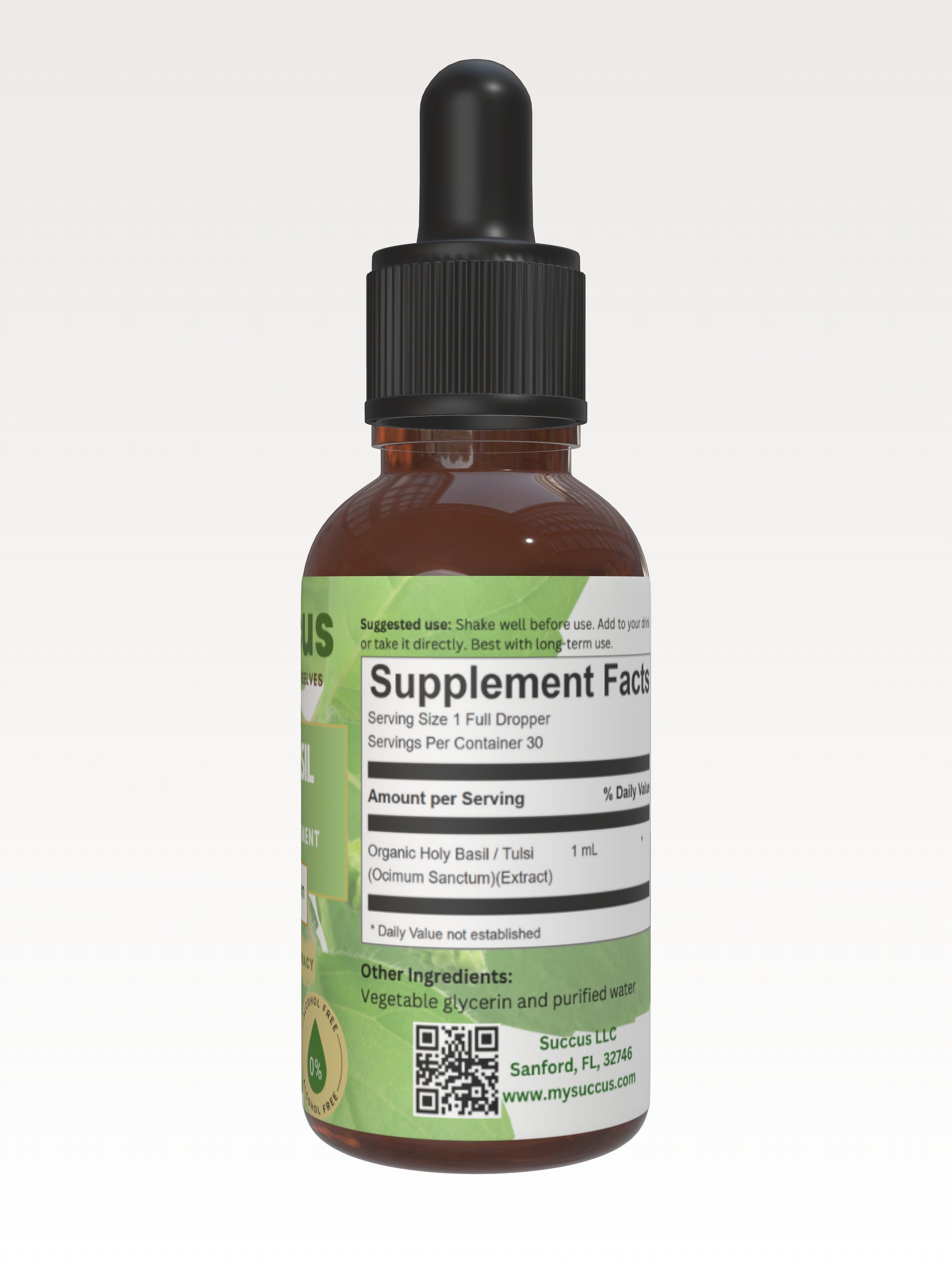 Holy Basil (Tulsi) Tincture - Herbal Support for Calm & Balance image 4