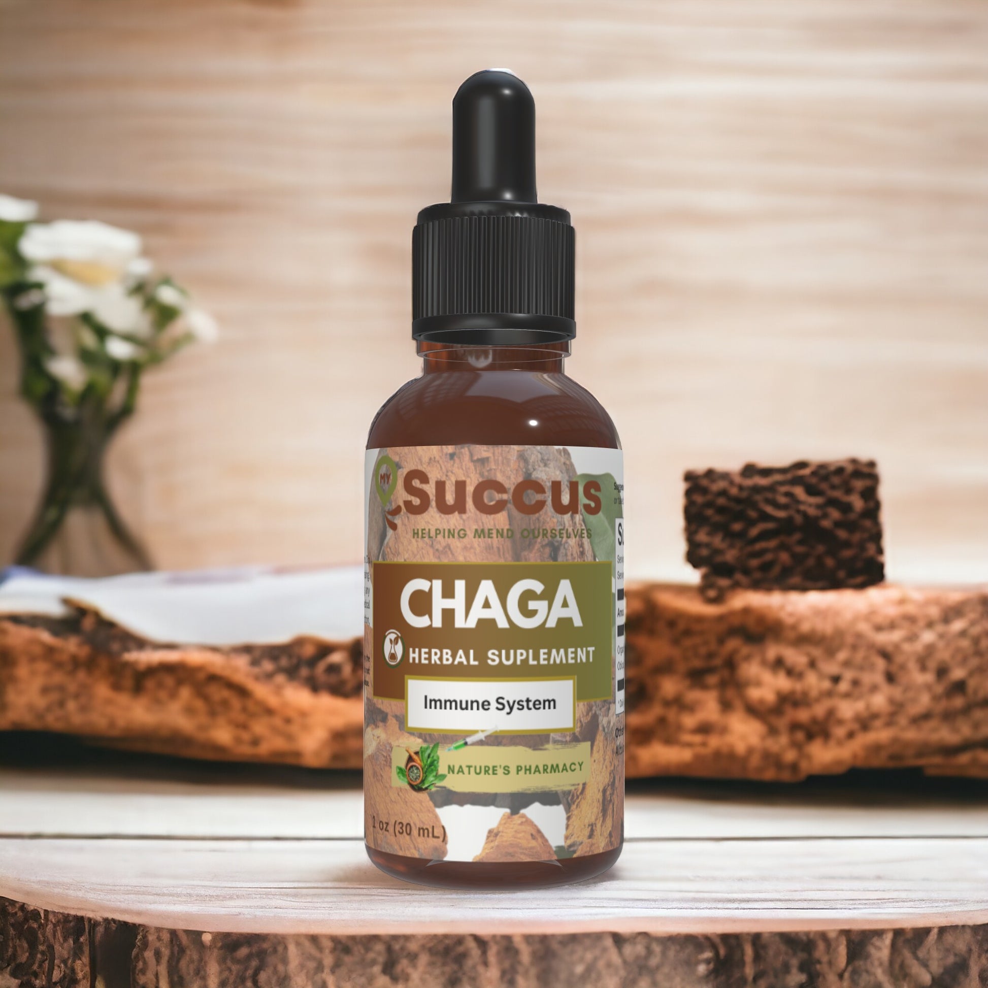 Chaga Tincture - Antioxidant-Rich Support for Immune Health image 0