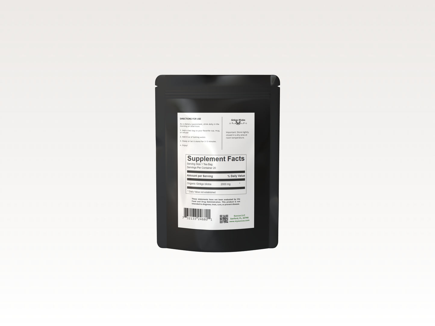 Gingko Biloba Tea - Supports Mental Clarity & Circulation image 4
