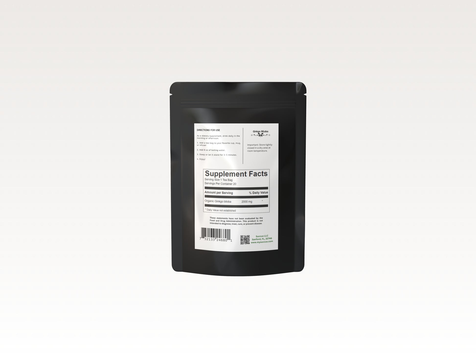 Gingko Biloba Tea - Supports Mental Clarity & Circulation image 4