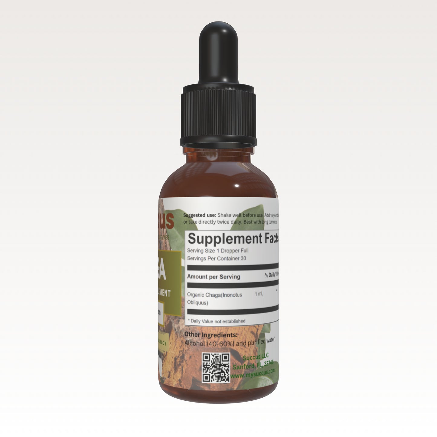 Chaga Tincture - Antioxidant-Rich Support for Immune Health image 3