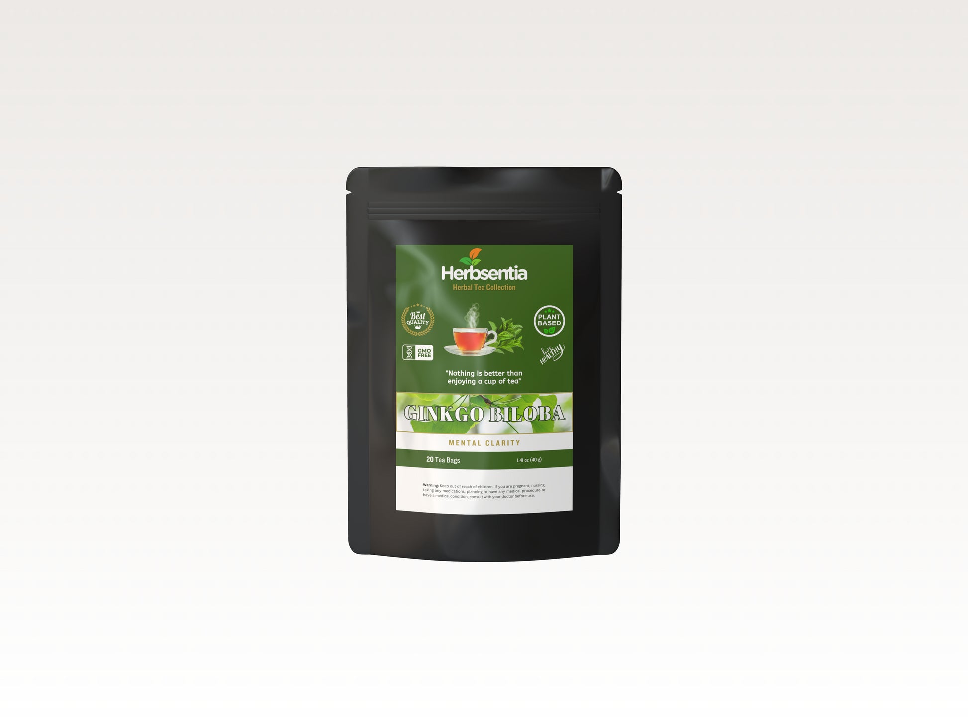 Gingko Biloba Tea - Supports Mental Clarity & Circulation image 3