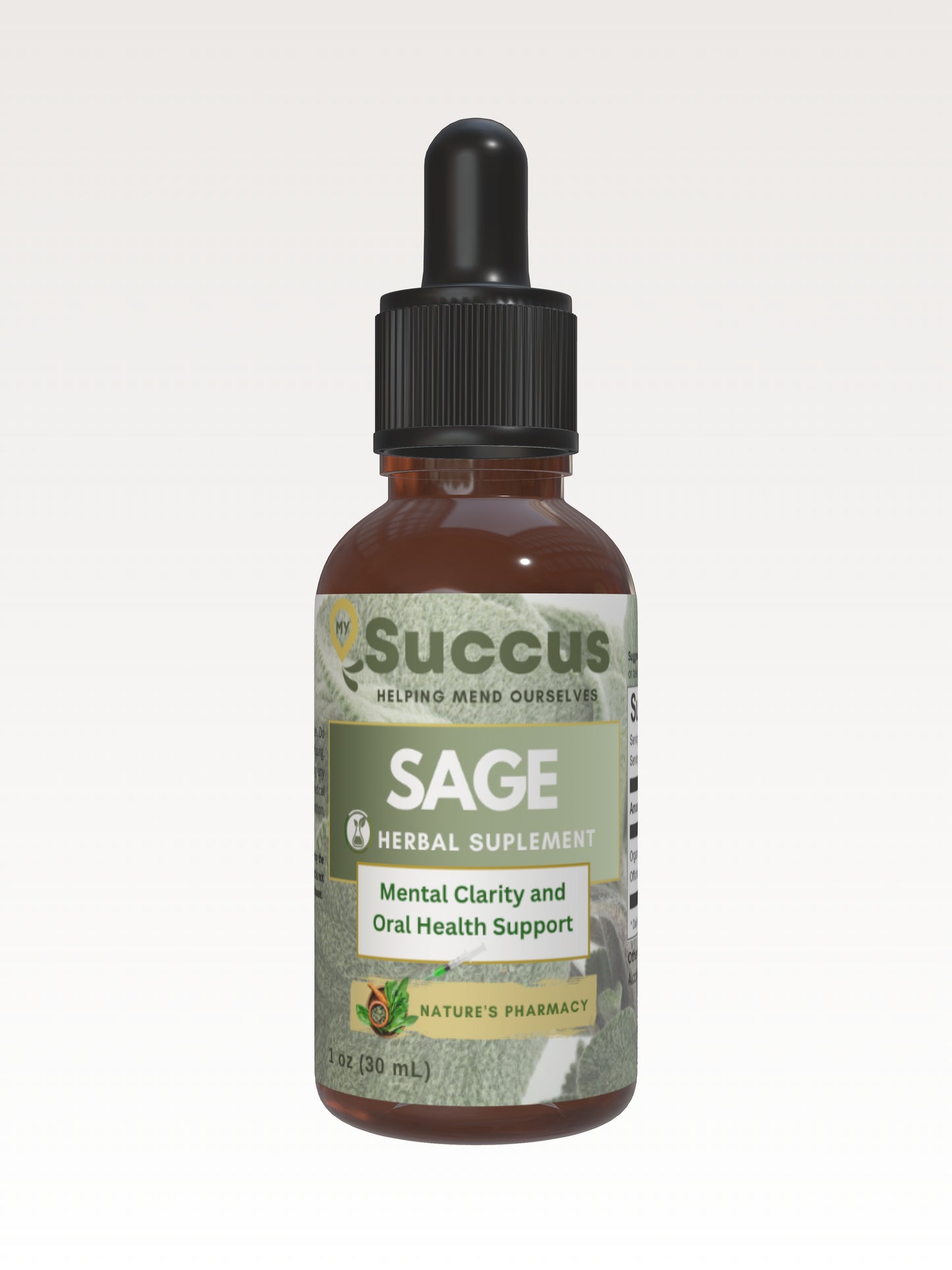 Sage Tincture - Mental Clarity and Oral Health image 2